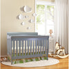 AFG Baby Alice Solid Wood 3-in-1 Convertible Crib in Gray