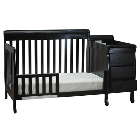 Image of Athena Kimberly 3 in 1 Convertible Crib and Changer in Black