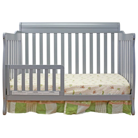 Image of AFG Baby Alice Solid Wood 3-in-1 Convertible Crib in Gray