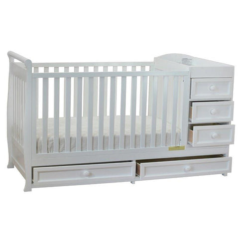 Image of AFG Athena Daphne 2 in 1 Convertible Crib in White