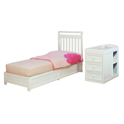 Image of Athena Daphne 2 in 1 Convertible Crib in Gray