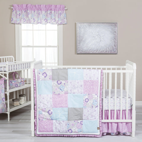 Image of Trend Lab Grace 5 Piece Crib Bedding Set
