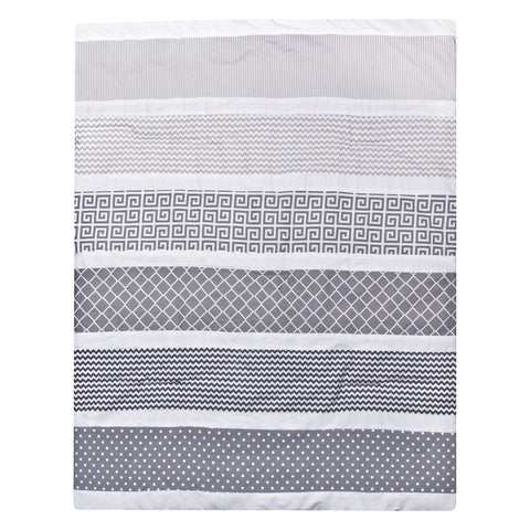 Image of Ombre Gray 5 Piece Crib Bedding Set