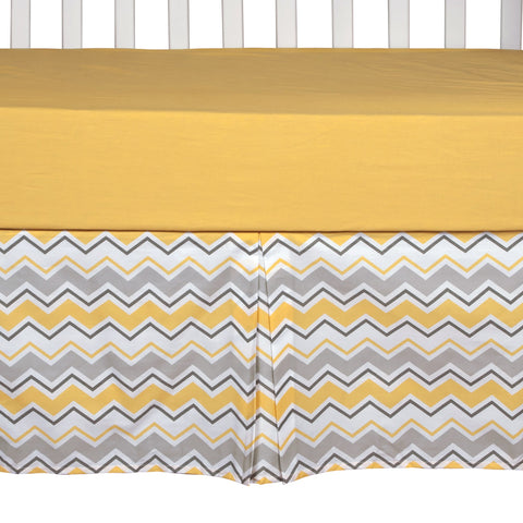 Image of Buttercup Zigzag 3 Piece Crib Bedding Set