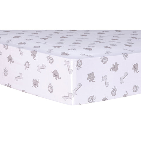 Image of Safari Chevron 3 Piece Crib Bedding Set