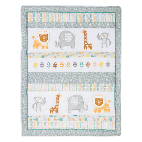 Image of Lullaby Jungle 6 Piece Crib Bedding Set