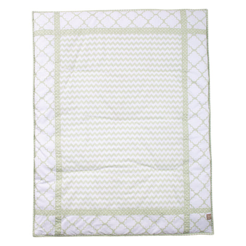 Image of Sea Foam 3 Piece Crib Bedding Set