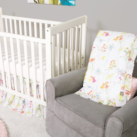 Image of Wildflowers 3 Piece Crib Bedding Set