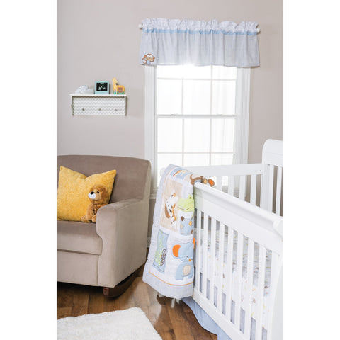 Image of Jungle Fun 6 Piece Crib Bedding Set