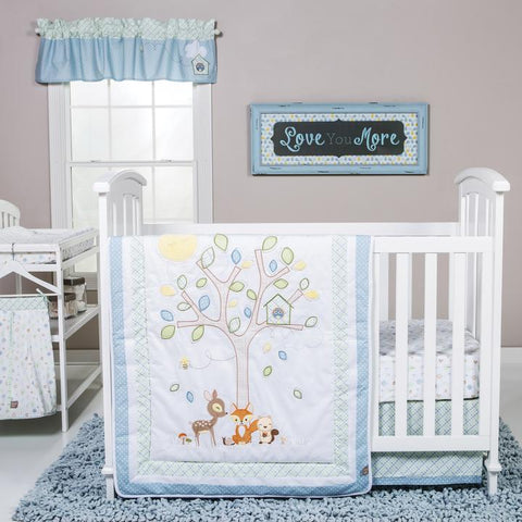 Image of Forest Tales 6 Piece Crib Bedding Set