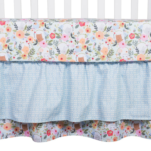 Image of My Little Friends 6 Piece Crib Bedding Set