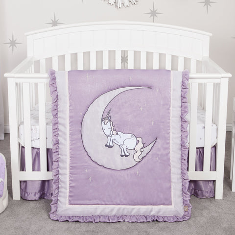 Image of Unicorn Dreams 3 Piece Crib Bedding Set