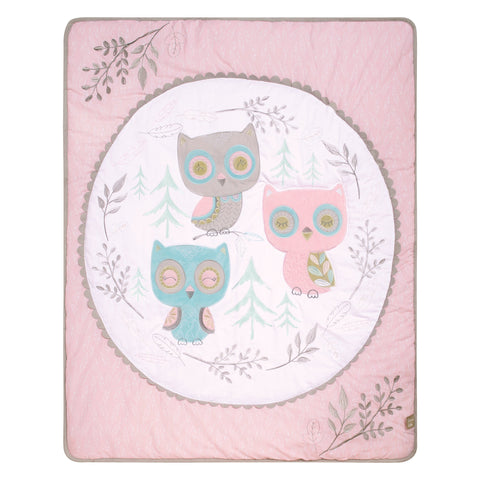 Image of Feathered Friends 3 Piece Crib Bedding Set