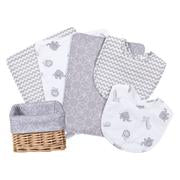 Image of Safari Gray 7 Piece Feeding Basket Gift Set