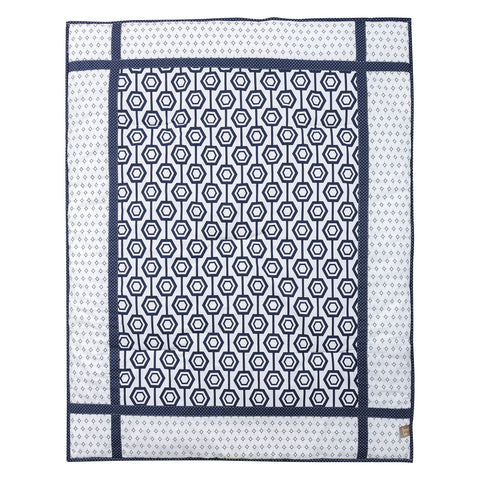 Image of Hexagon 3 Piece Crib Bedding Set