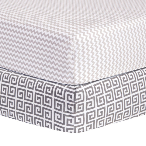 Image of Ombre Gray 5 Piece Crib Bedding Set