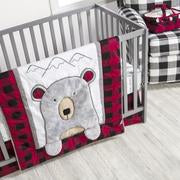 Image of Trend Lab Peak-a-Bear 3 Piece Crib Bedding Set