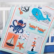 Image of Trend Lab Ocean Pals 3 Piece Crib Bedding Set