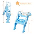 Image of Costway Adjustable Foldable Toddler Toilet Training Seat Chair