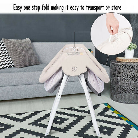 Image of Portable Foldable Rocking Bassinet for Newborn