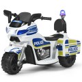 Image of Costway 6V 3-Wheel Kids Police Ride On Car