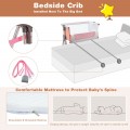 Image of Costway Baby Bed Side Crib Portable Adjustable Infant Travel Sleeper Bassinet