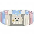 Image of Costway 16-Panel Foldable Baby Playpen Kids Activity Centre