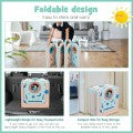 Image of Costway Foldable Baby Safety Play Yard with Lockable Gate