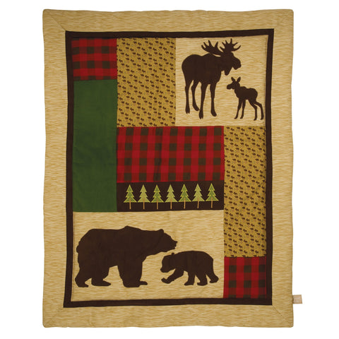 Image of Northwoods 6 Piece Crib Bedding Set