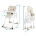 Image of Costway Baby Convertible High Chair with Wheels