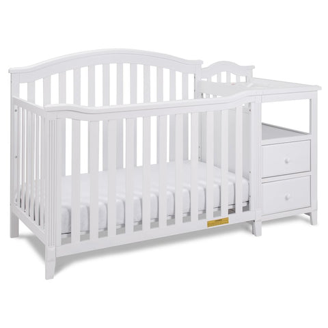 Image of AFG Baby Furniture Athena Kali 4-in-1 Crib and Changer in White