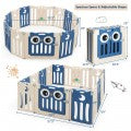 Image of Costway 14-Panel Baby Playpen Kids Activity Center Foldable Play Yard with Lock Door