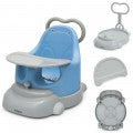 Image of Costway 6-in-1 Convertible Baby Booster Seat with Tray Wheels