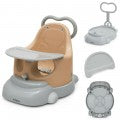 Image of Costway 6-in-1 Convertible Baby Booster Seat with Tray Wheels