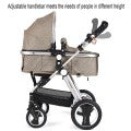 Image of Costway Folding Aluminum Baby Stroller Baby Jogger with Diaper Bag