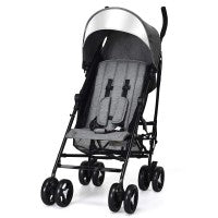 Image of Costway 6-in-1 Detachable Kids Baby Stroller Tricycle with Canopy and Safety Harness