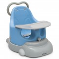 Image of Costway 6-in-1 Convertible Baby Booster Seat with Tray Wheels