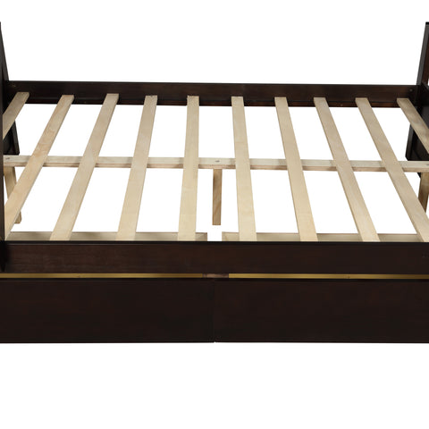 Image of Topmax Twin Over Full Bunk Bed with Storage