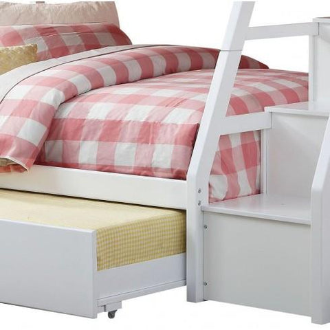 Image of ACME Jason Twin/Full Bunk Bed with Storage Ladder/Trundle