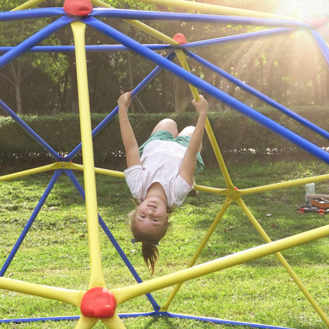 Image of MRS Kids Climbing Dome Jungle Gym - 10 ft Geometric Playground Climber