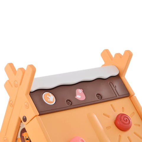 Image of Kids 4 in 1 Play Tent with Stool and Climber, Foldable Playhouse Tent