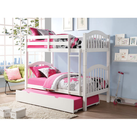 Image of ACME Heartland Bunk Bed Twin over Twin in White