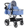 Image of Costway Folding Aluminum Baby Stroller Baby Jogger with Diaper Bag