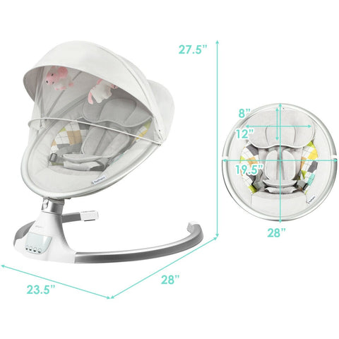 Image of Baby Swing Electric Rocking Chair with Music Timer