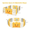 Image of Costway 16-Panel Foldable Baby Playpen with Sound
