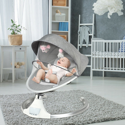 Image of Baby Swing Electric Rocking Chair with Music Timer