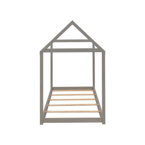 Image of Twin Size Wooden House Bed