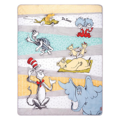 Image of Trend Lab Dr. Seuss Book Club 4 Piece Crib Bedding Set
