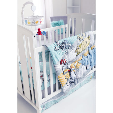Image of Trend Lab Dr. Seuss Book Club 4 Piece Crib Bedding Set