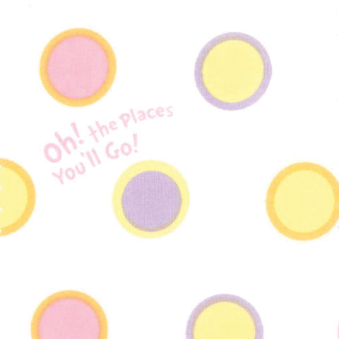 Image of Trend Lab Dr. Seuss Oh, the Places You'll Go! Pink 3 Piece Crib Bedding Set